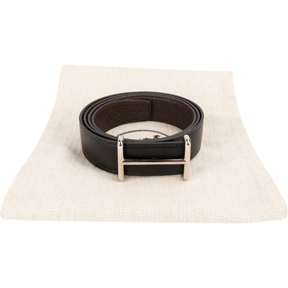 Hermés Reversible Leather Idem H d'Ancre Belt (110)