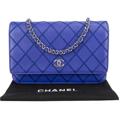 Chanel Surpique Stitched Calfskin Wallet on Chain Crossbody Bag