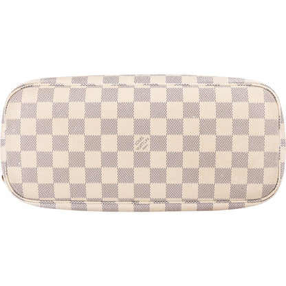 Louis Vuitton Monogram Damier Azur Canvas Neverfull PM Handbag