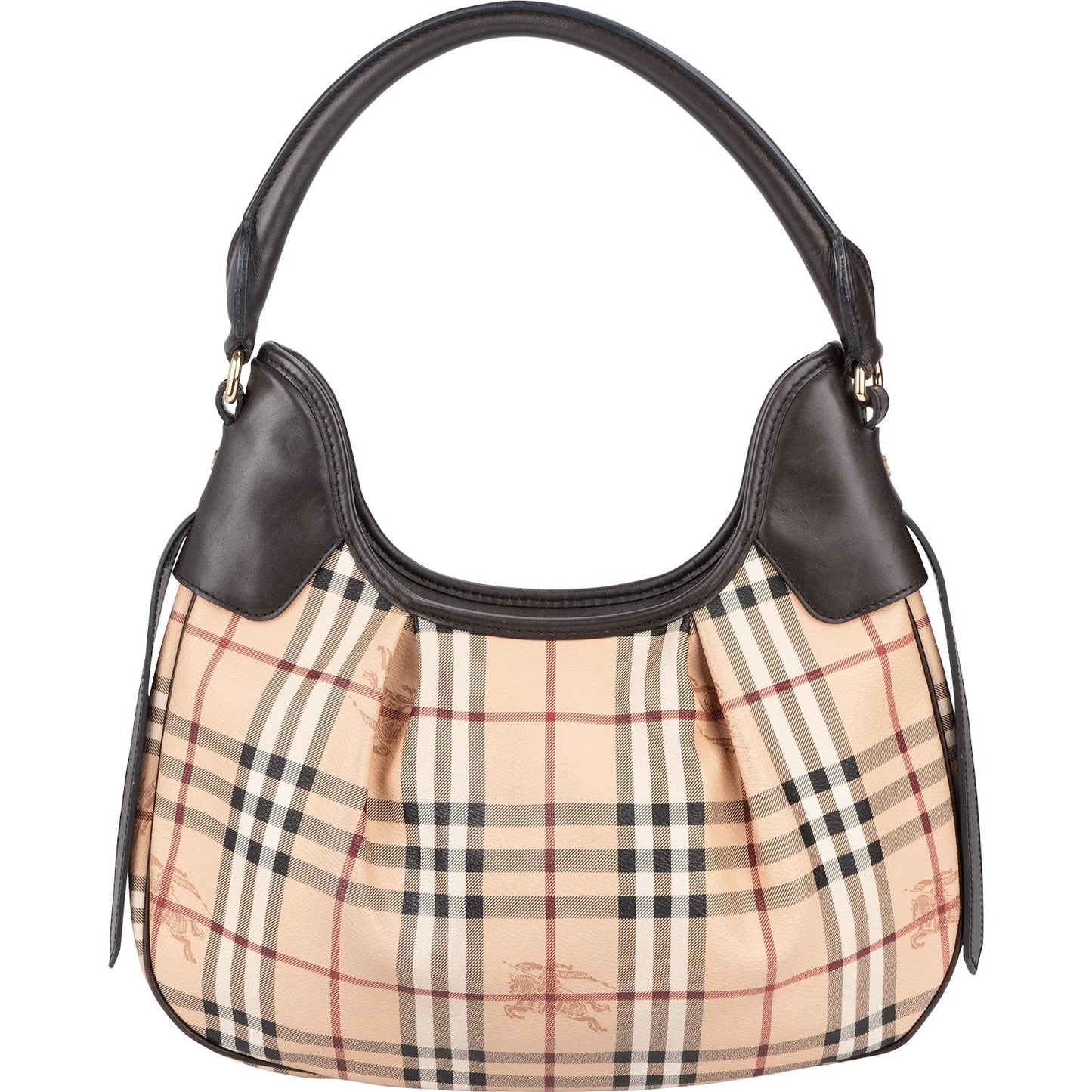 Burberry Haymarket Check Hobo Shoulder Bag