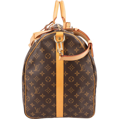 Louis Vuitton Monogram Canvas Keepall 60 Bandoulière Travel Bag