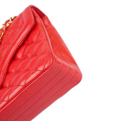 Chanel Quilted Lambskin 24K Gold Single Flap Crossbody Bag