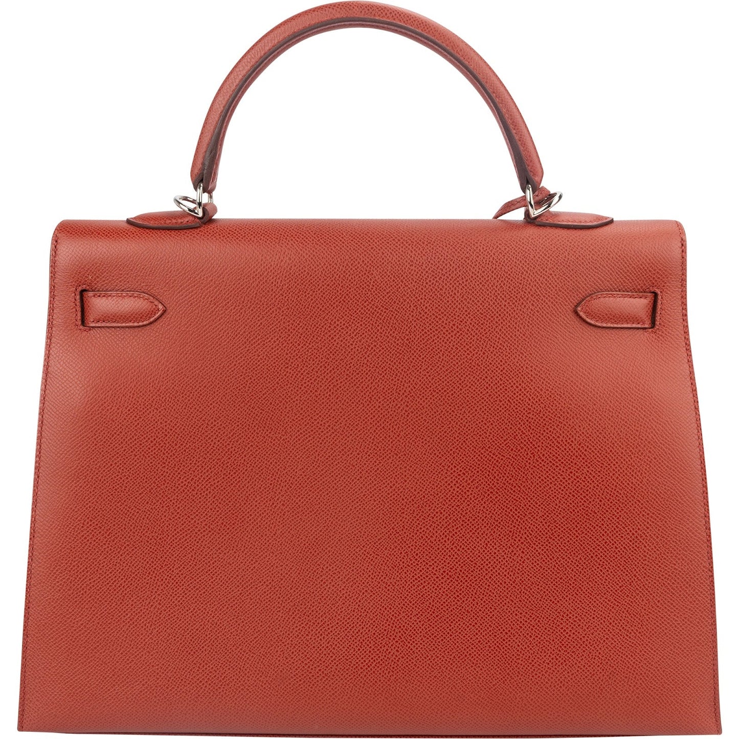 Hermès Epsom Leather Kelly Palladium 35 Sellier Handbag