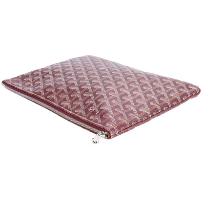 Goyard Bordeaux Goyardine Monogram Clutch