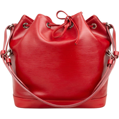 Louis Vuitton Red Epi Leather NM Sac Noé Petit Shoulder Bag