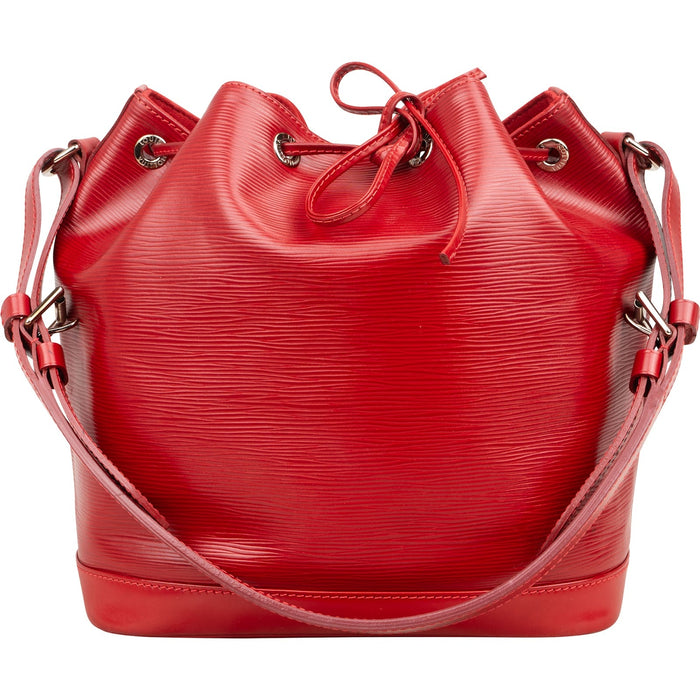 Louis Vuitton Red Epi Leather NM Sac Noé Petit Shoulder Bag