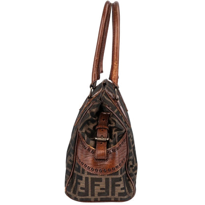 Fendi Monogram FF Zucca Canvas Villa Borghese Star Handbag