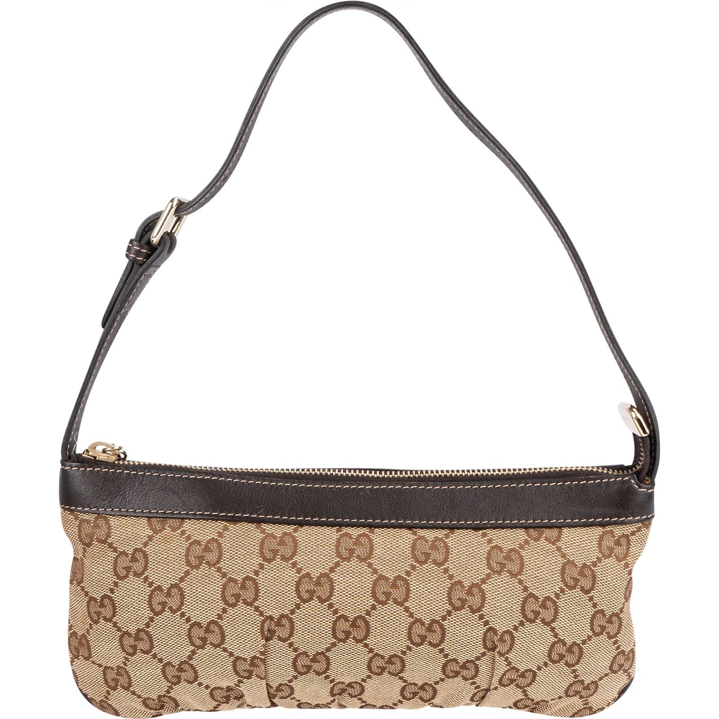 Gucci Monogram GG Charm Pochette Shoulder Bag