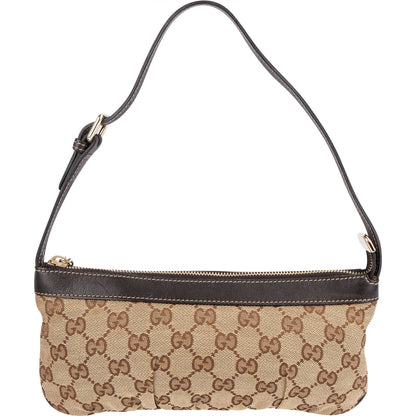 Gucci Monogram GG Charm Pochette Shoulder Bag