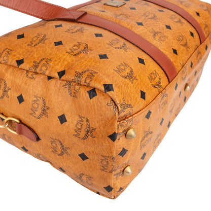 MCM Monogram Visetos Boston Handbag