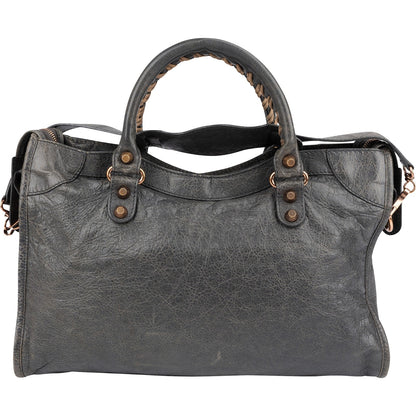 Balenciaga Grey Leather Classic City Bag Handbag