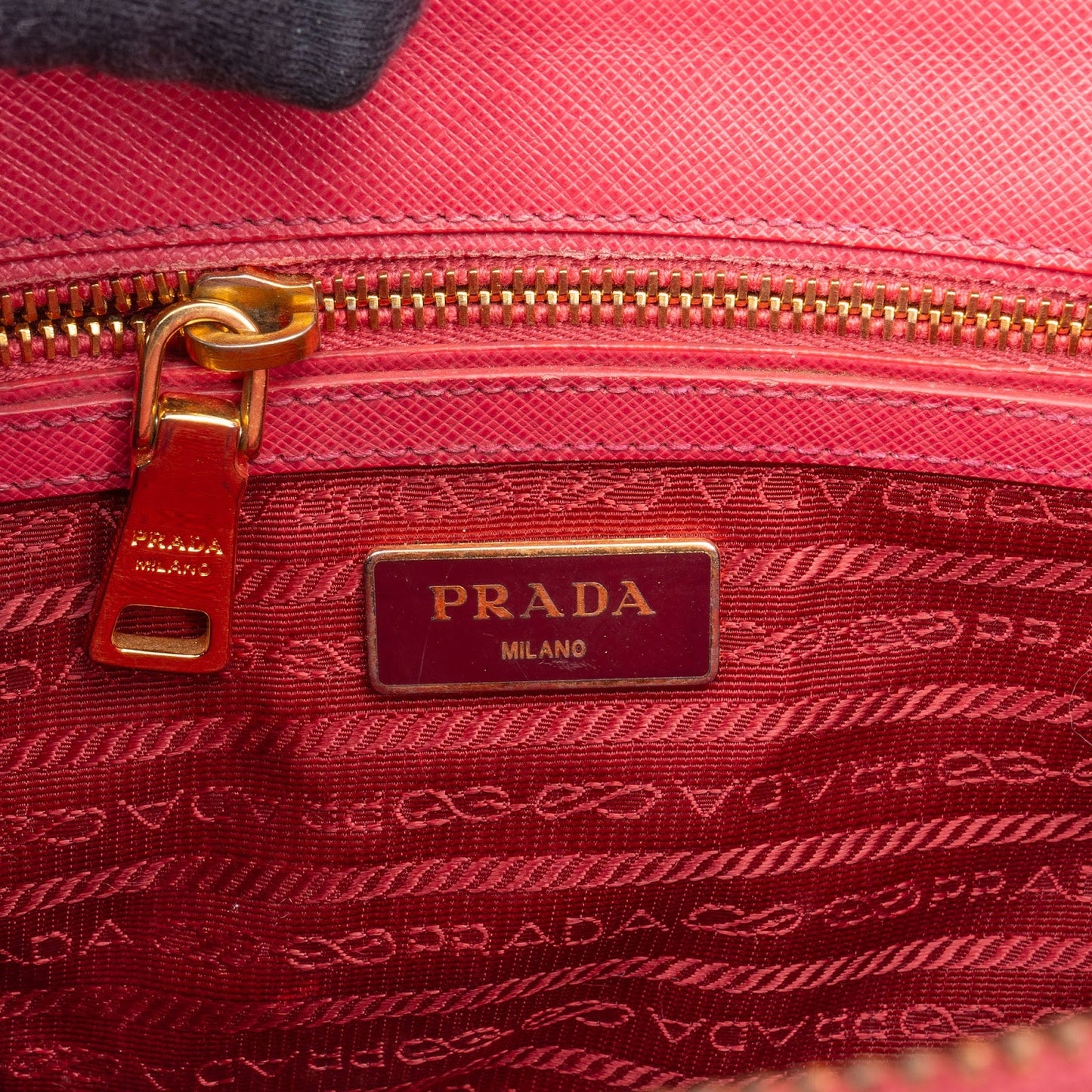 Prada Saffiano Leather Small Galleria Tote Handbag