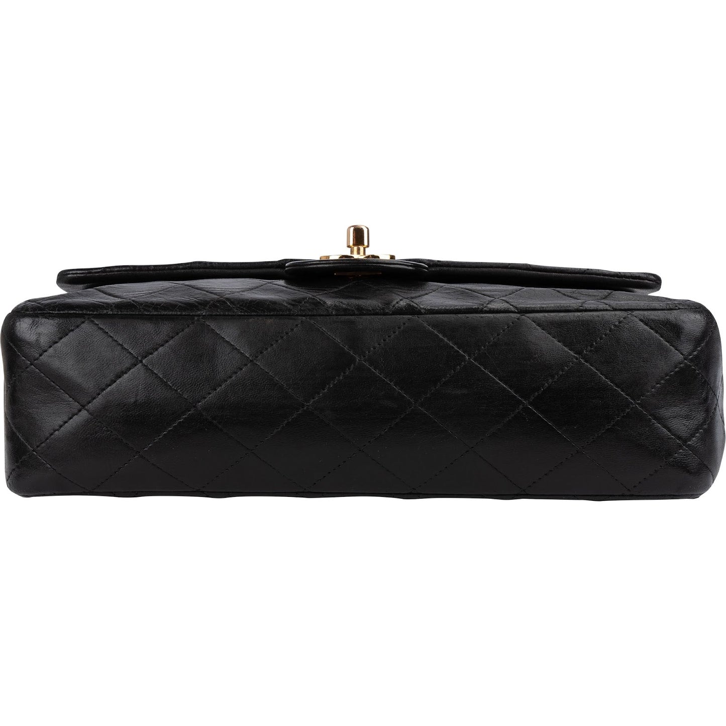 Chanel Quilted Lambskin 24K Gold Medium Double Flap Shoulder Bag