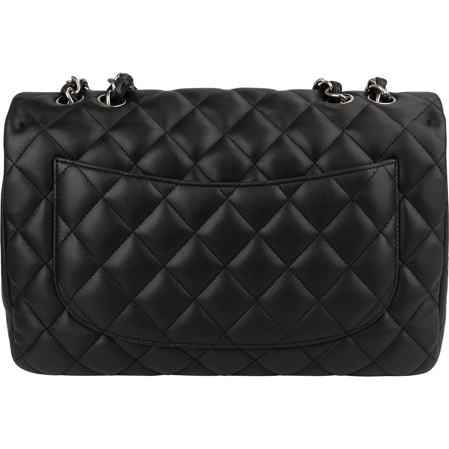 Chanel Quilted Lambskin Jumbo Single Flap Crossbody Bag