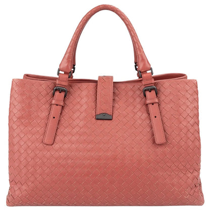 Bottega Veneta Intrecciato Leather Roma Tote Handbag