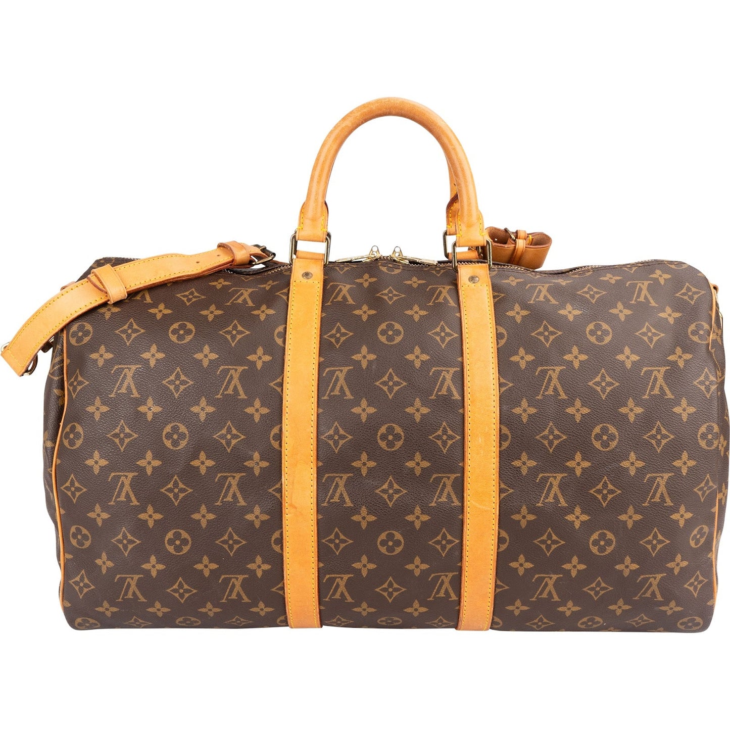 Louis Vuitton Monogram Canvas Keepall 50 Bandoulière Travel Bag