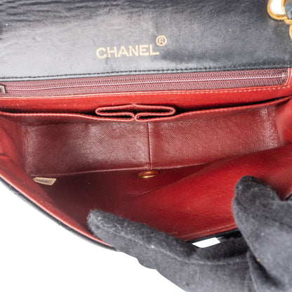 Chanel Quilted Lambskin 24K Gold Single Flap Crossbody Bag