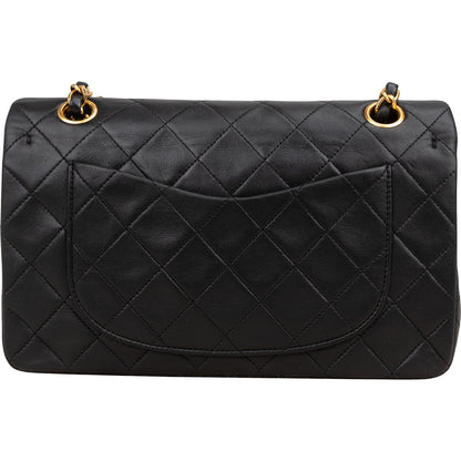Chanel Quilted Lambskin Small 24K Gold Double Flap Shoulder Bag