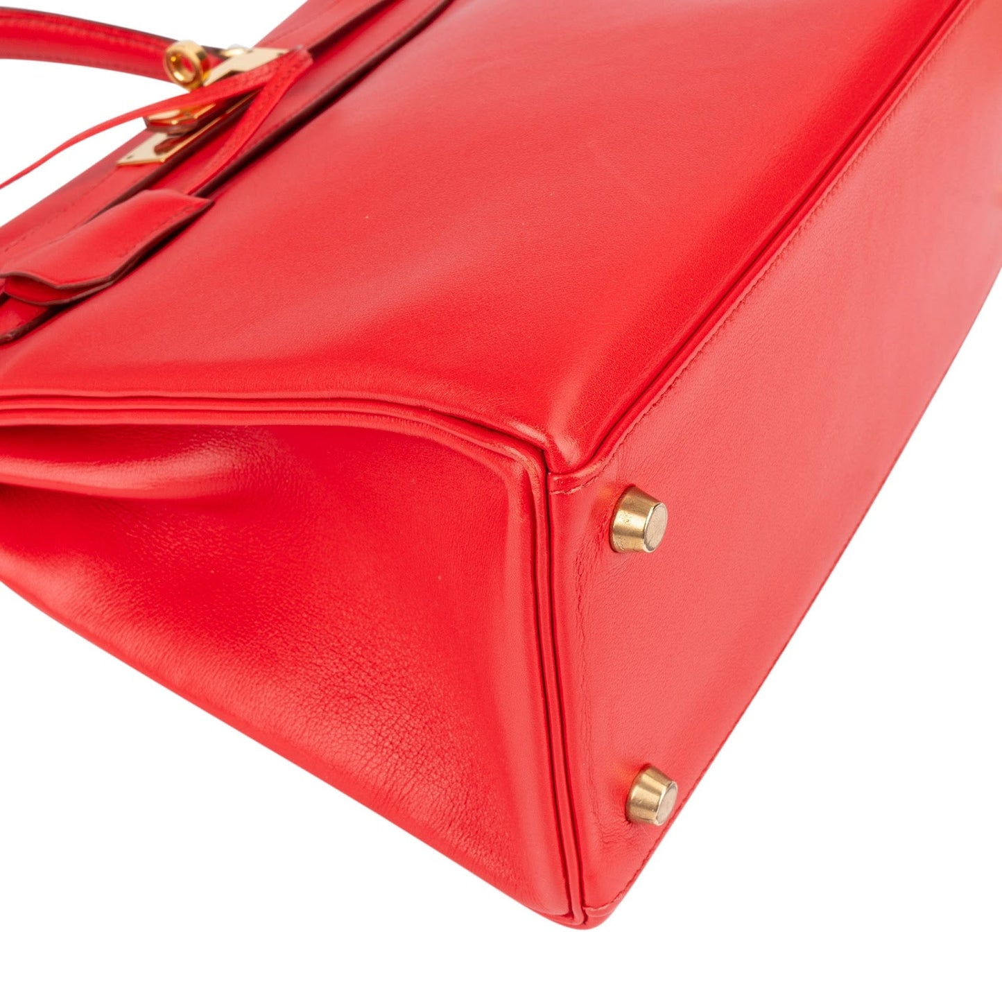 Hermès Rouge Swift Leather Kelly 28 Handbag