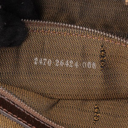 Fendi Monogram Zucca Baguette Shoulder Bag