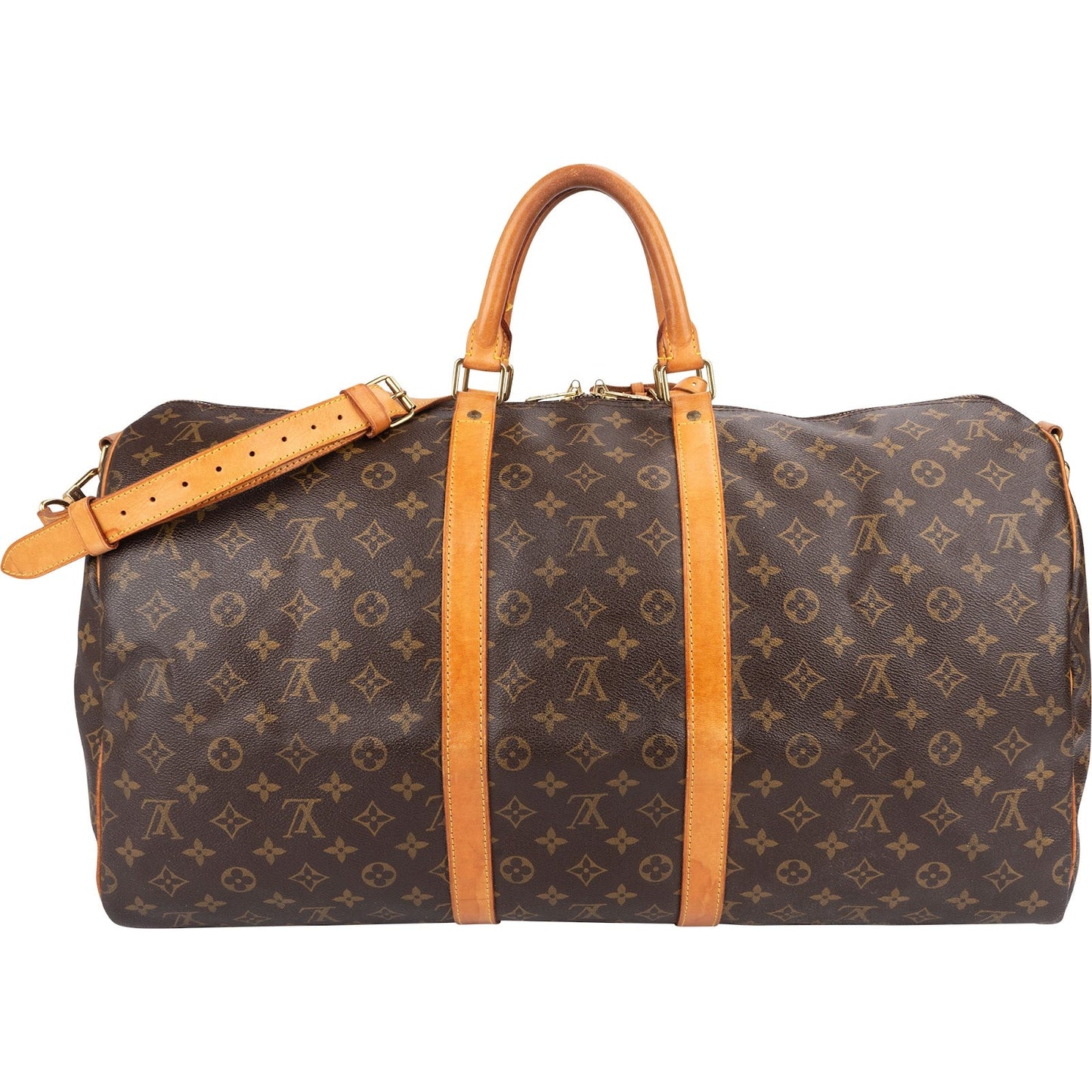 Louis Vuitton Monogram Canvas Keepall 55 Bandoulière Travel Bag