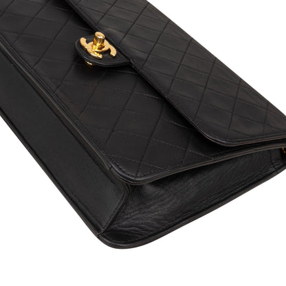 Chanel Quilted Lambskin  Medium Single Flap Shoulder Bag