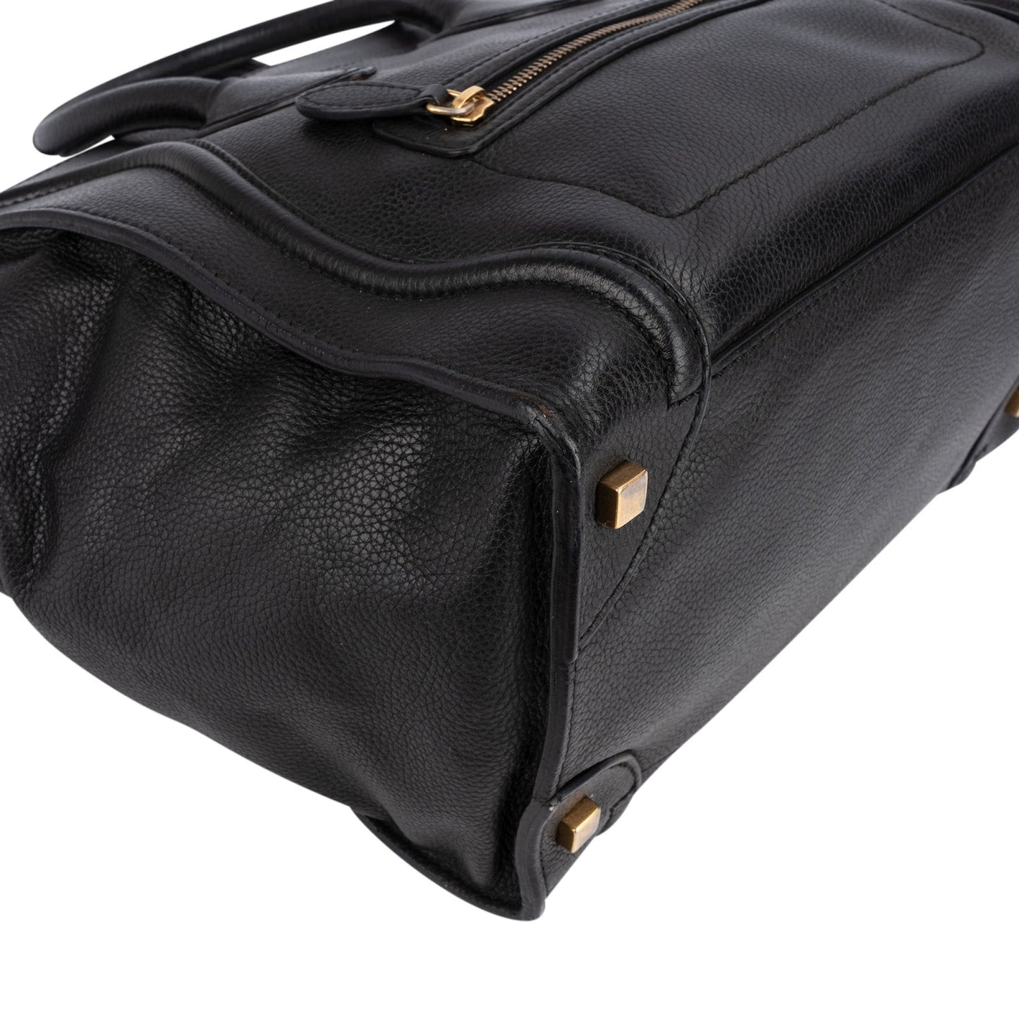 Céline Grained Calfskin Luggage Handbag