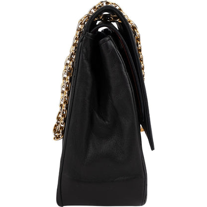 Chanel Quilted Lambskin 24K Gold Double Flap Shoulder Bag