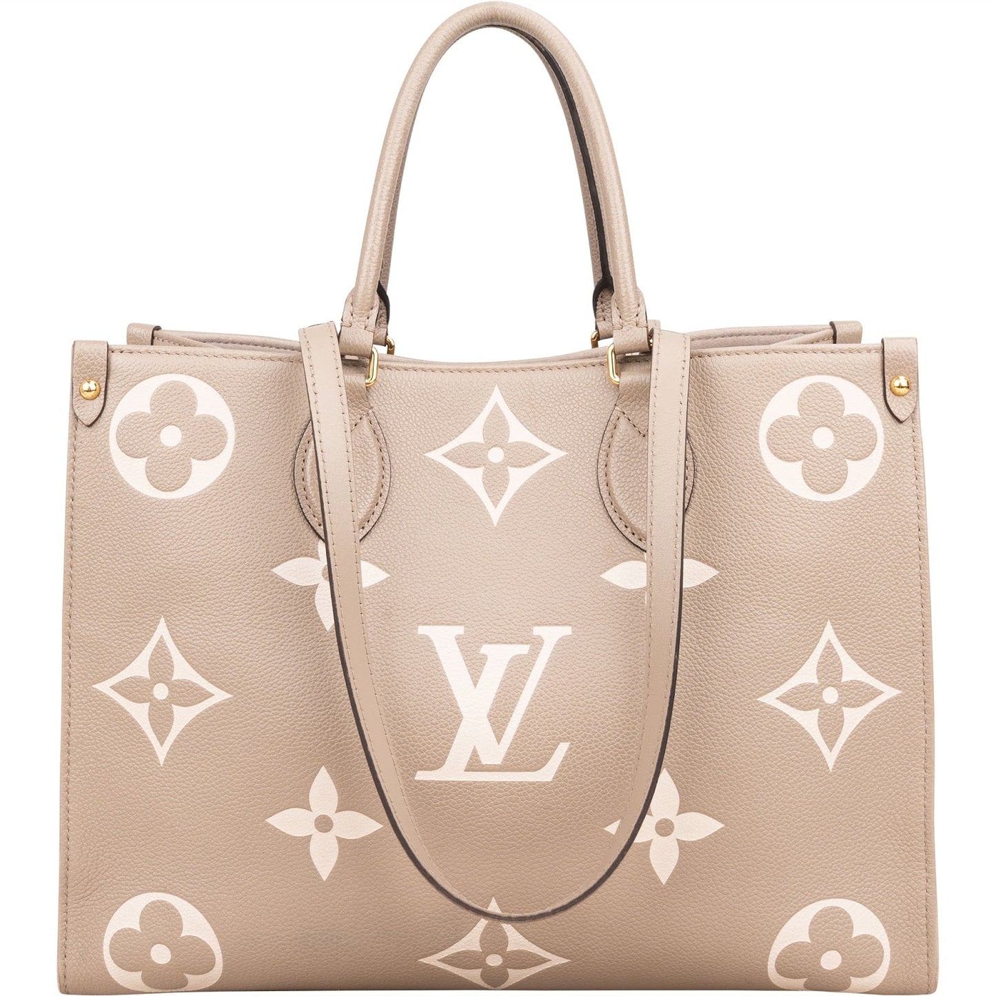 Louis Vuitton Leather Monogram Giant OnTheGo MM Handbag