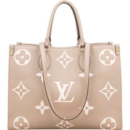Louis Vuitton Leather Monogram Giant OnTheGo MM Handbag