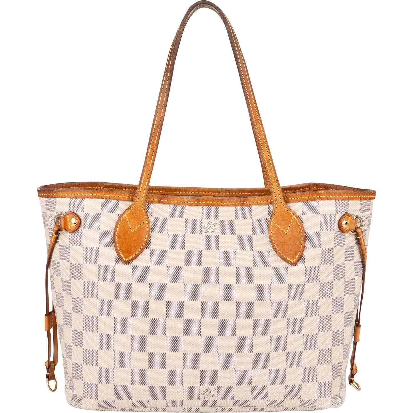 Louis Vuitton Monogram Damier Azur Canvas Neverfull PM Handbag