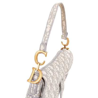 Dior Oblique Trotter Monogram Jacquard Saddle Shoulder Bag