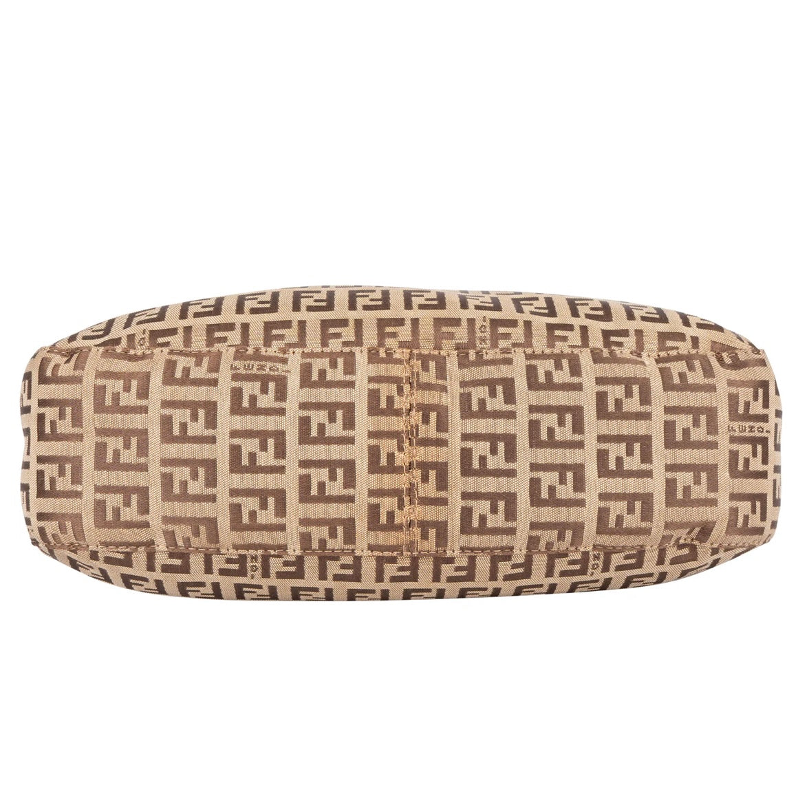 Fendi FF Monogram Baguette Buckle Shoulder Bag