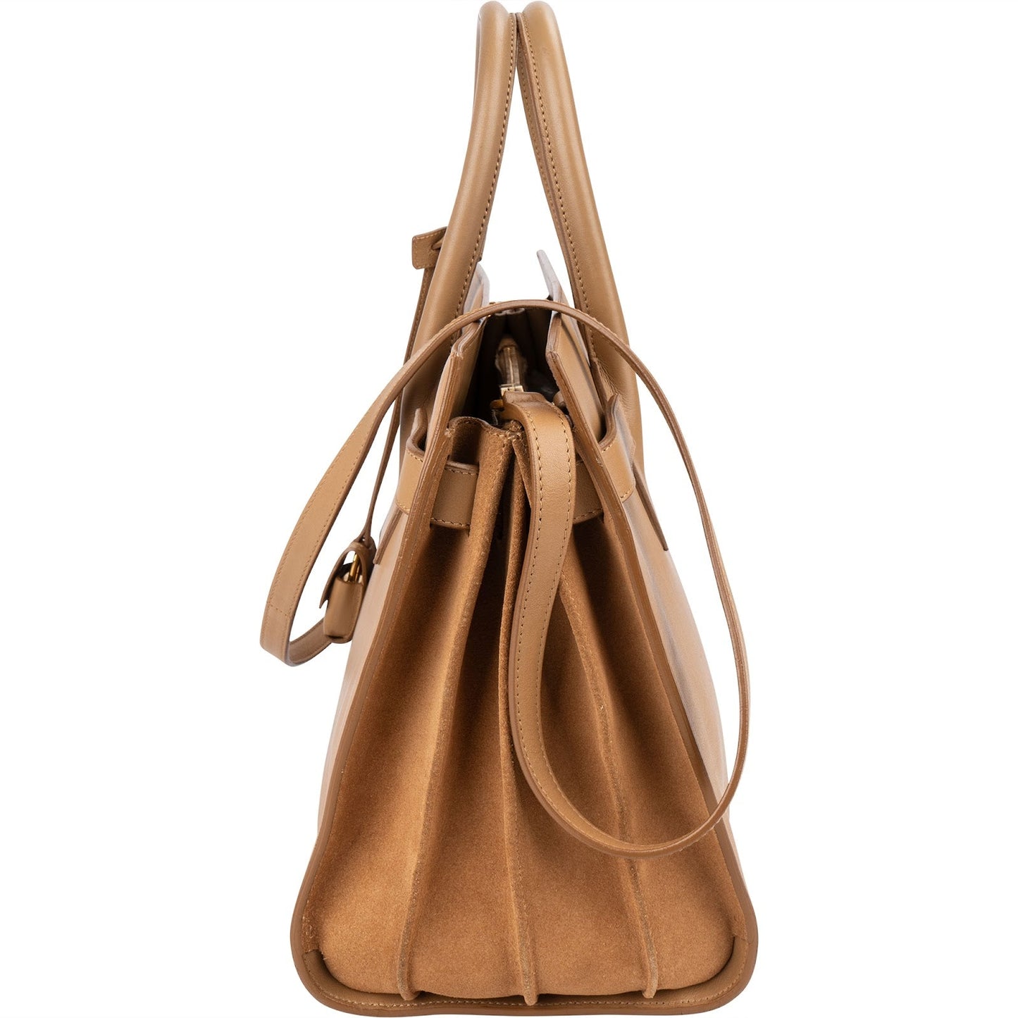Yves Saint Laurent Smooth Leather Sac De Jour Handbag