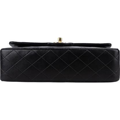 Chanel Quilted Lambskin 24K Gold Medium Double Flap Shoulder Bag