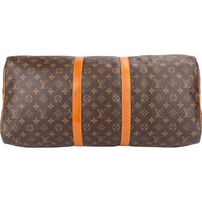 Louis Vuitton Monogram Canvas Keepall 55 Bandoulière Travel Bag
