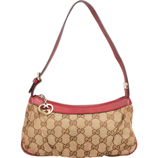 Gucci Monogram GG Heart Mini Shoulder Bag