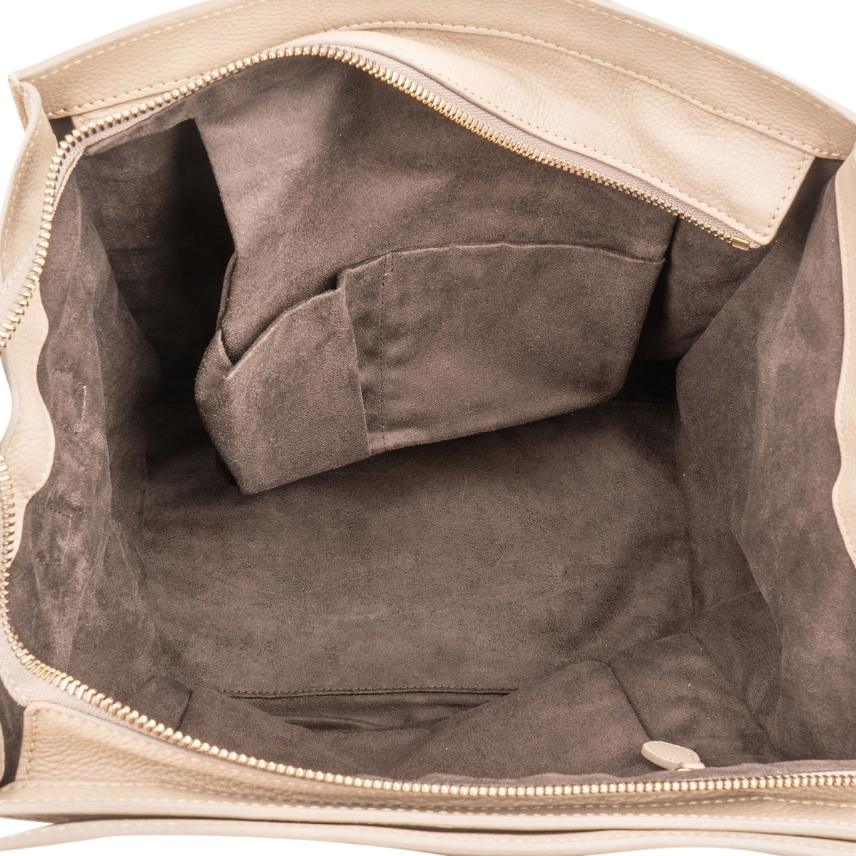 Céline Drummed Calfskin Large Luggage Handbag