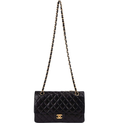 Chanel Quilted Lambskin Medium Double Flap Shoulder Bag