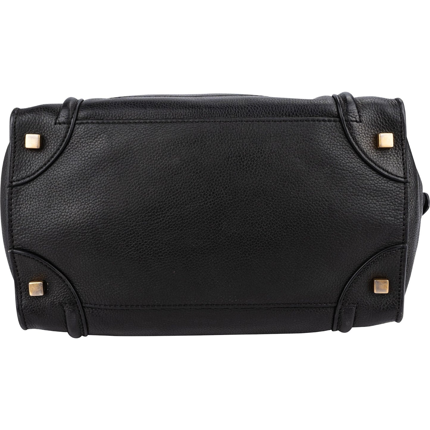 Céline Grained Calfskin Luggage Handbag