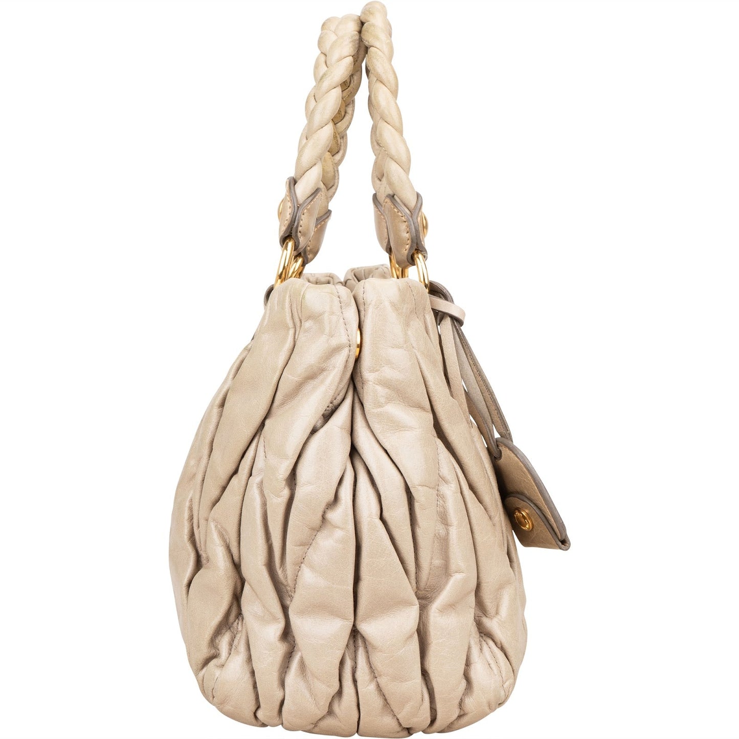 Miu Miu Matelassé Nappa Leather City Handbag