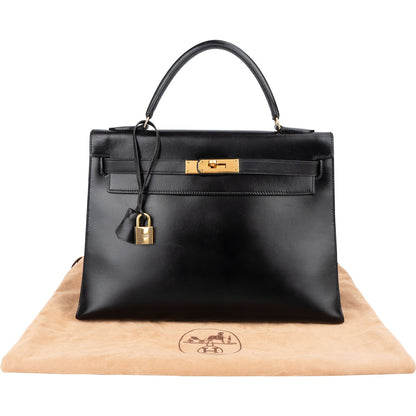 Hermès Box Calf Leather Kelly 32 Handbag