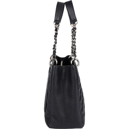 Chanel Quilted Caviar Leather Grand Shopping Tote Shoulder Bag
