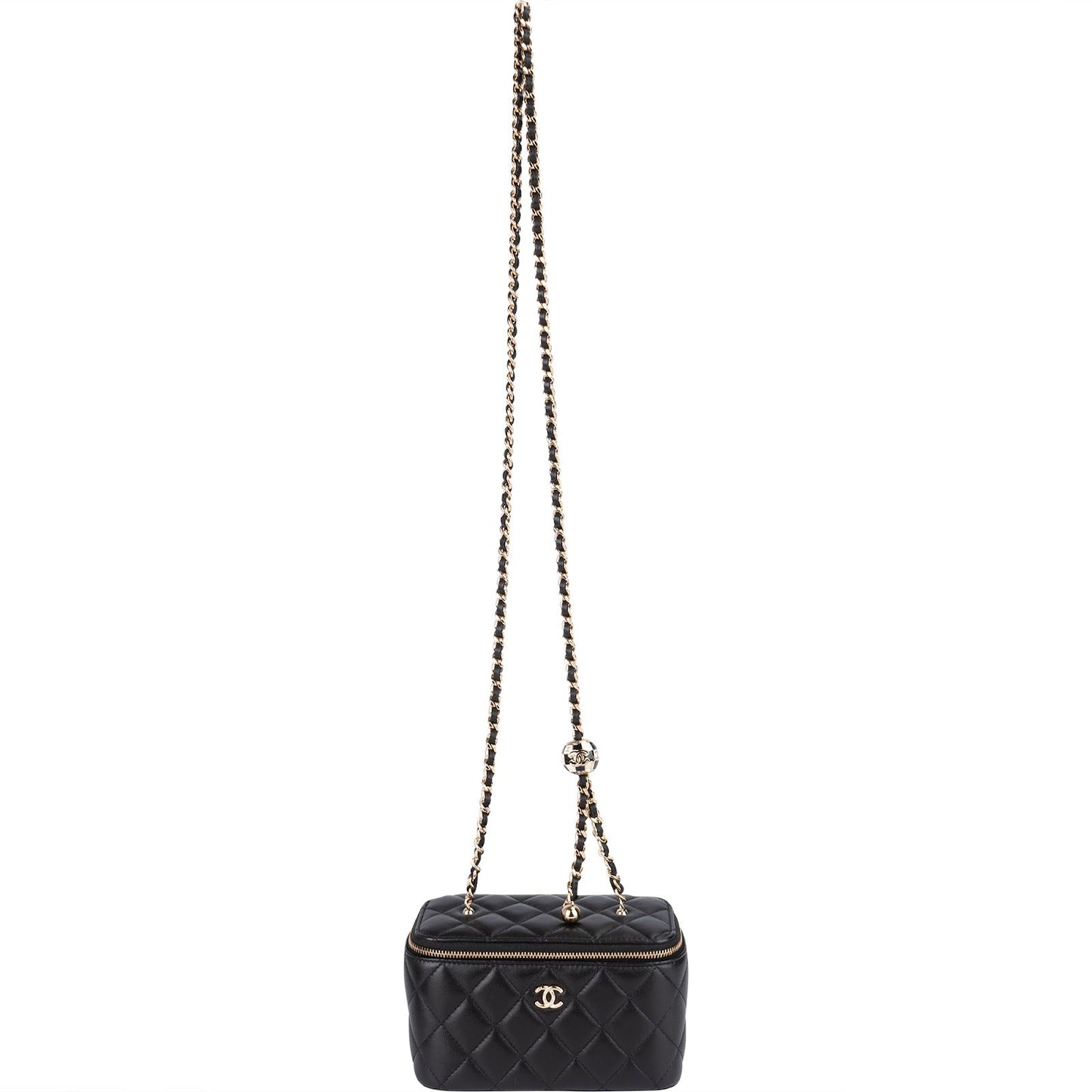 Chanel Quilted Lambskin Vanity Adjustable Crossbody Bag