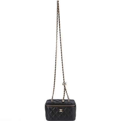 Chanel Quilted Lambskin Vanity Adjustable Crossbody Bag