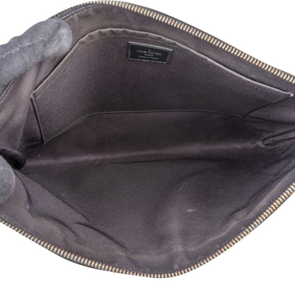 Louis Vuitton Canvas Monogram Eclipse Pochette Voyage MM Clutch