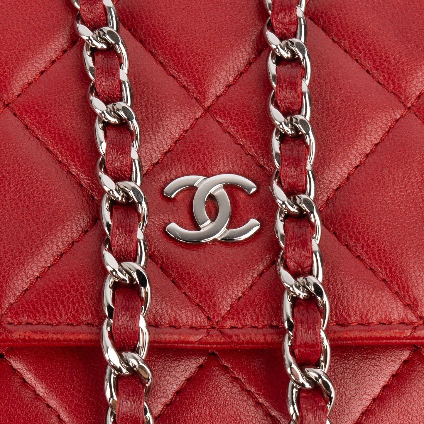 Chanel Quilted Lambskin Wallet on Chain Crossbody Bag