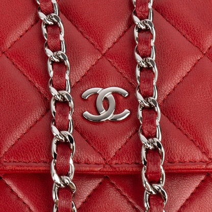 Chanel Quilted Lambskin Wallet on Chain Crossbody Bag
