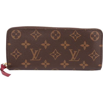 Louis Vuitton Monogram Canvas Clemence Zippy Wallet