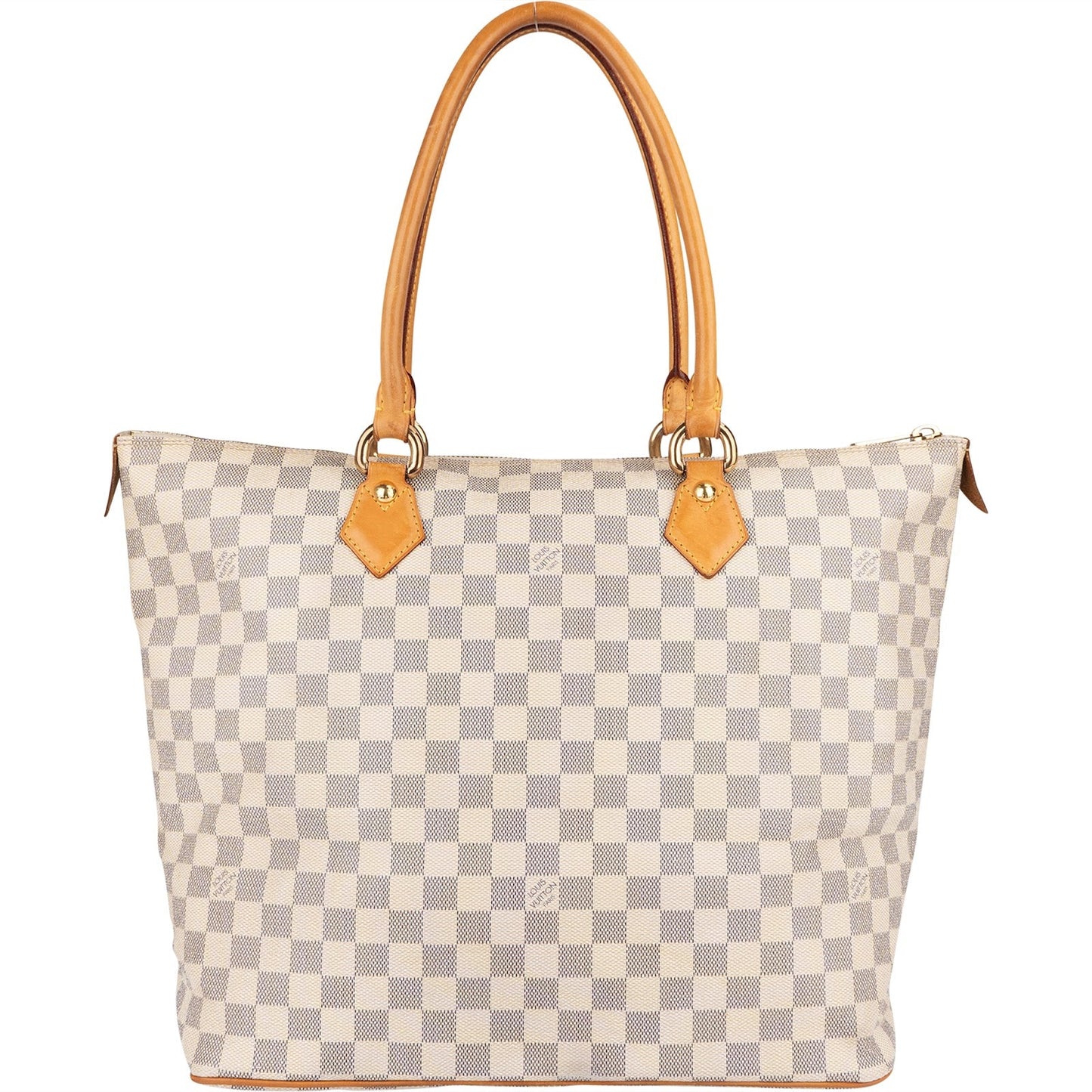 Louis Vuitton Monogram Damier Azur Canvas Saleya GM Tote Shoulder Bag